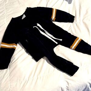 Black, tan and white matching set